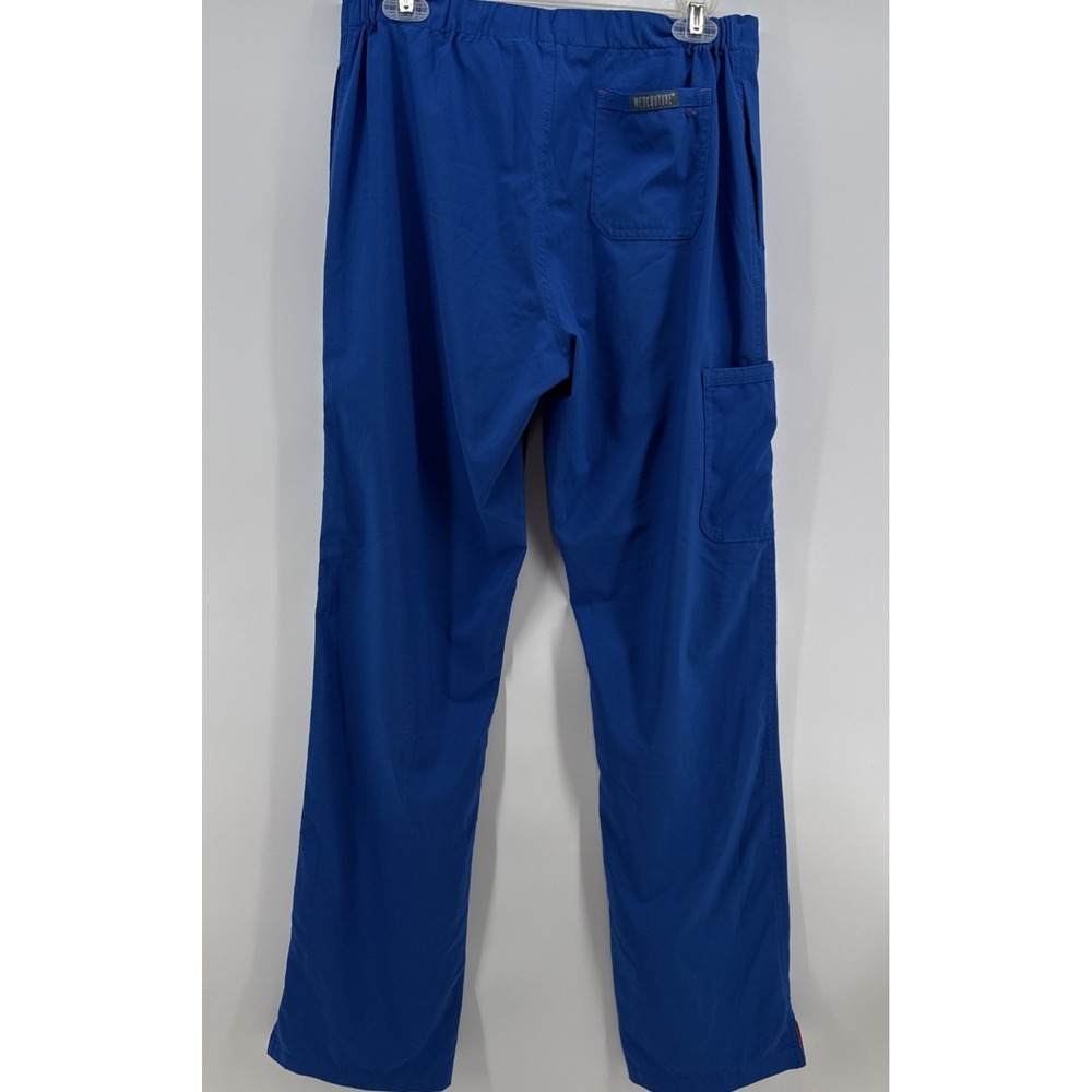 Med Couture Scrub Women's Small Tall Straight Leg Pull-on Pants Royal Blue - Picture 6 of 8
